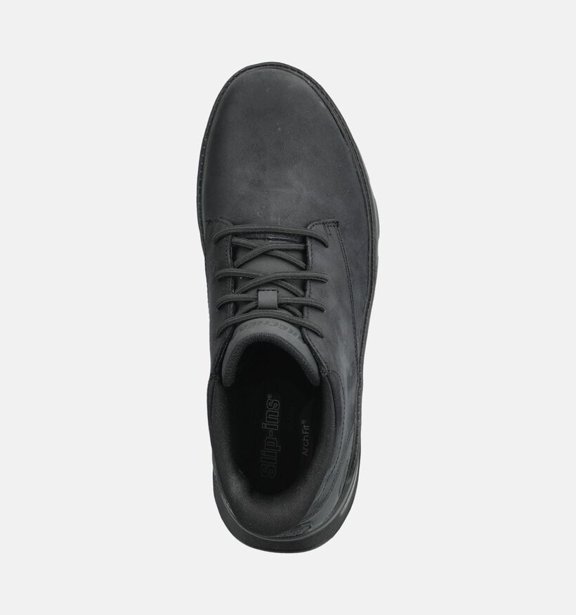 Skechers Arch Fit Garza Ridley Zwarte Geklede Schoenen voor heren (376891) - geschikt voor steunzolen