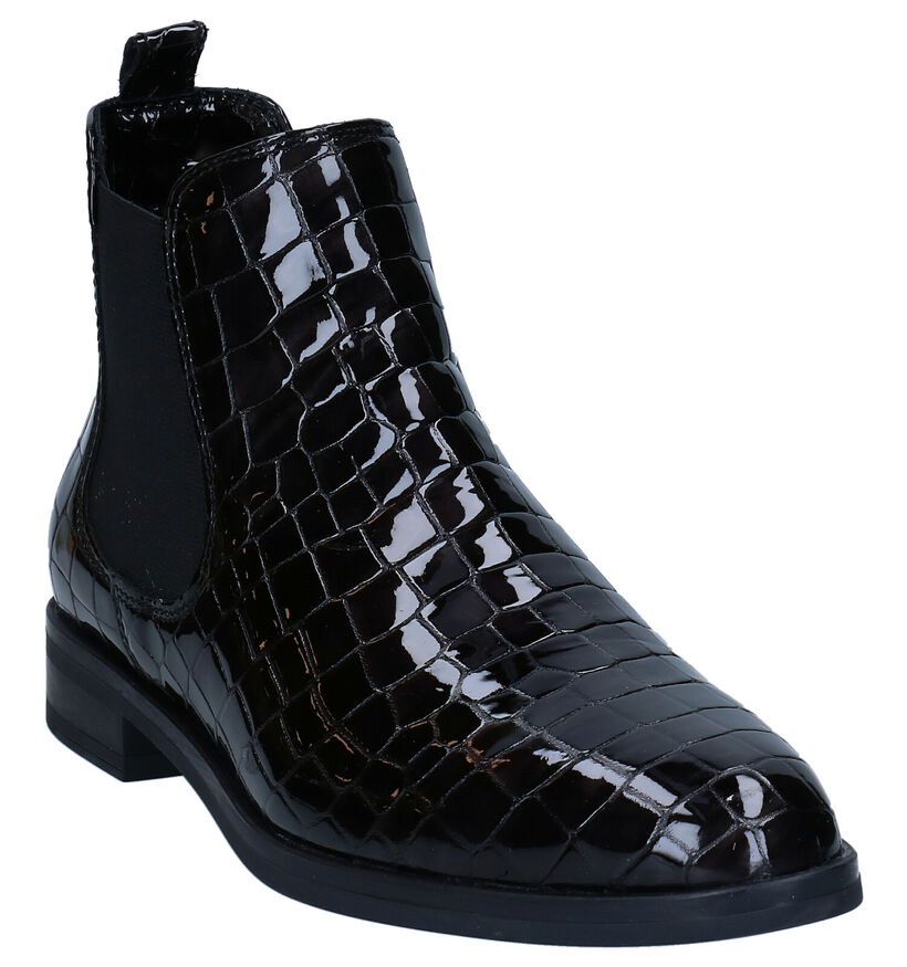 Hampton Bays Chelsea Boots en Noir en verni (277835)