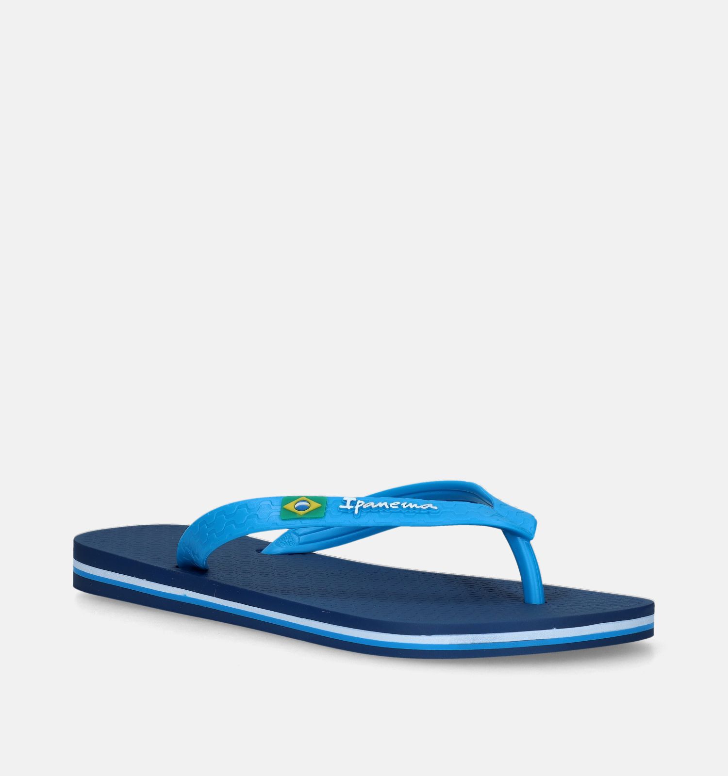 Blauwe teenslippers on sale