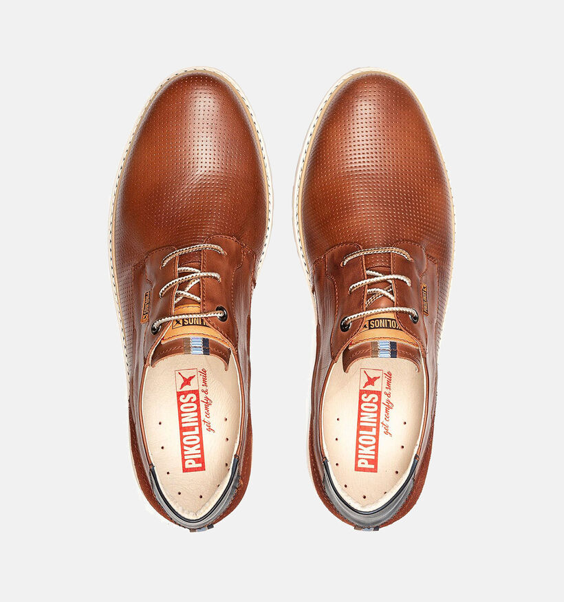 Pikolinos Olvera Cognac Veterschoenen voor heren (355442) - geschikt voor steunzolen
