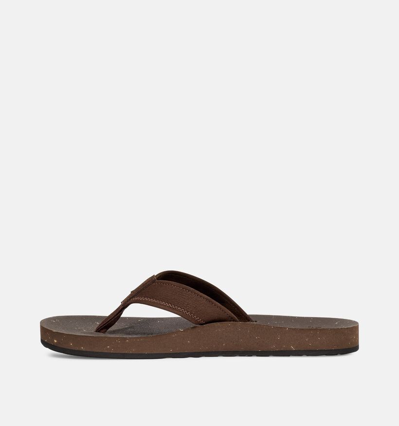 Teva Reflip Leather Bruine Teenslippers voor heren (366019)