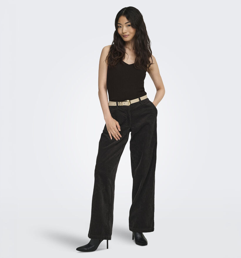 JDY Nanna Donkerbruine Top voor dames (367894)