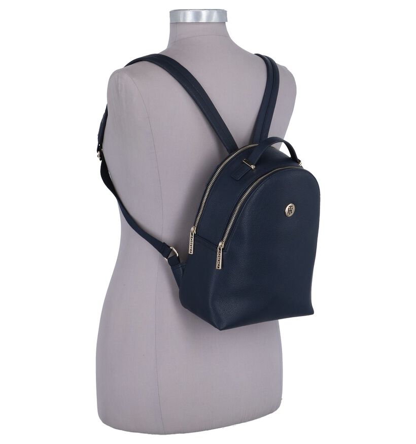 Donkerblauwe Damesrugzak Tommy Hilfiger TH Core Mini Backpack in kunstleer (252325)
