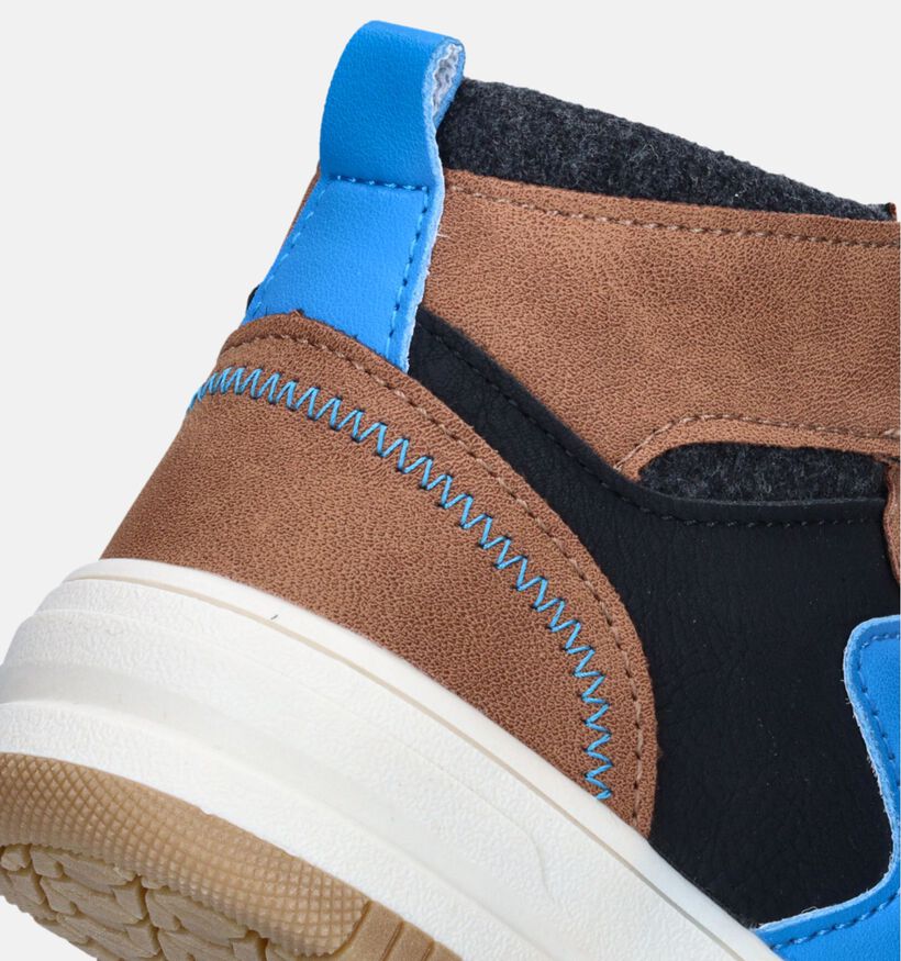 Milo & Mila Cognac Hoge schoenen voor jongens (347150)