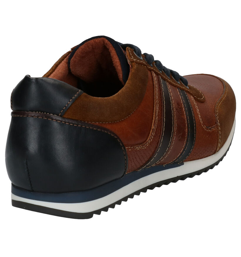 Australian Cornwall Blauwe Veterschoenen in leer (282659)