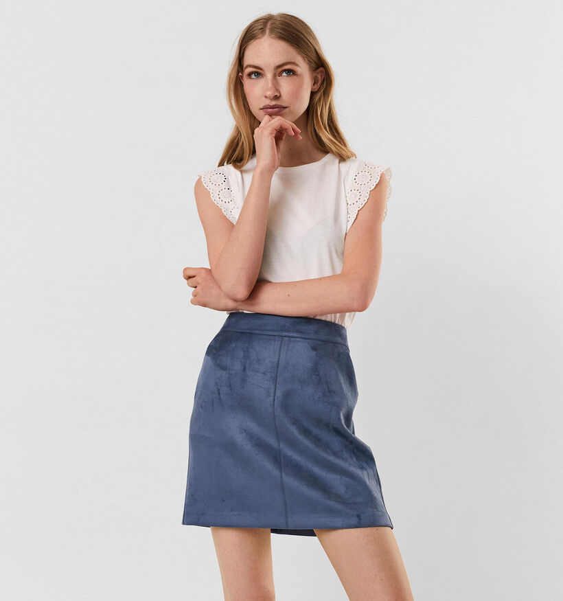 Vero Moda Hollyn Wit T-shirt voor dames (323837)