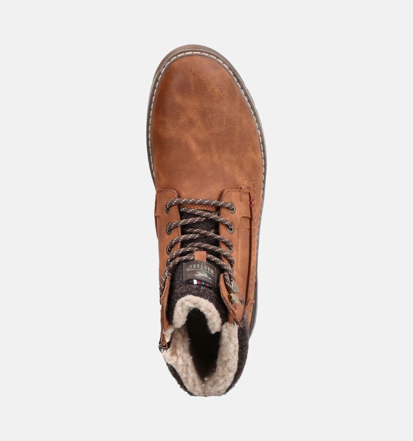 Mustang Cognac Boots met Veters voor heren (378974)