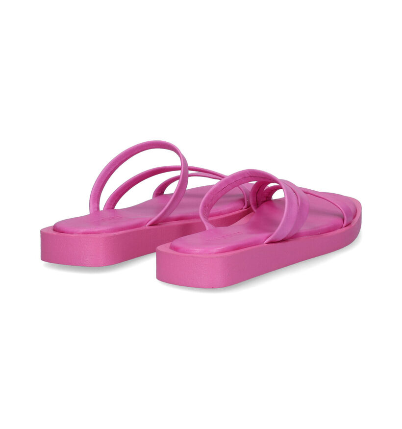 Inuovo Nu-pieds plates en Jaune pour femmes (309542)