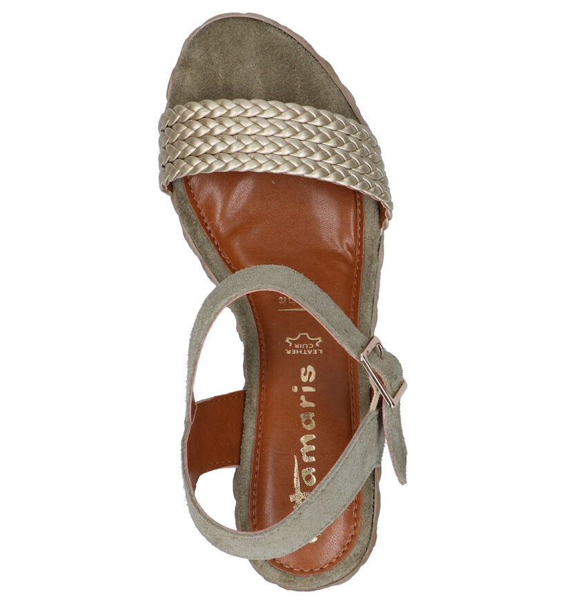 Tamaris TOUCH it Kaki Sandalen in kunstleer (270173)