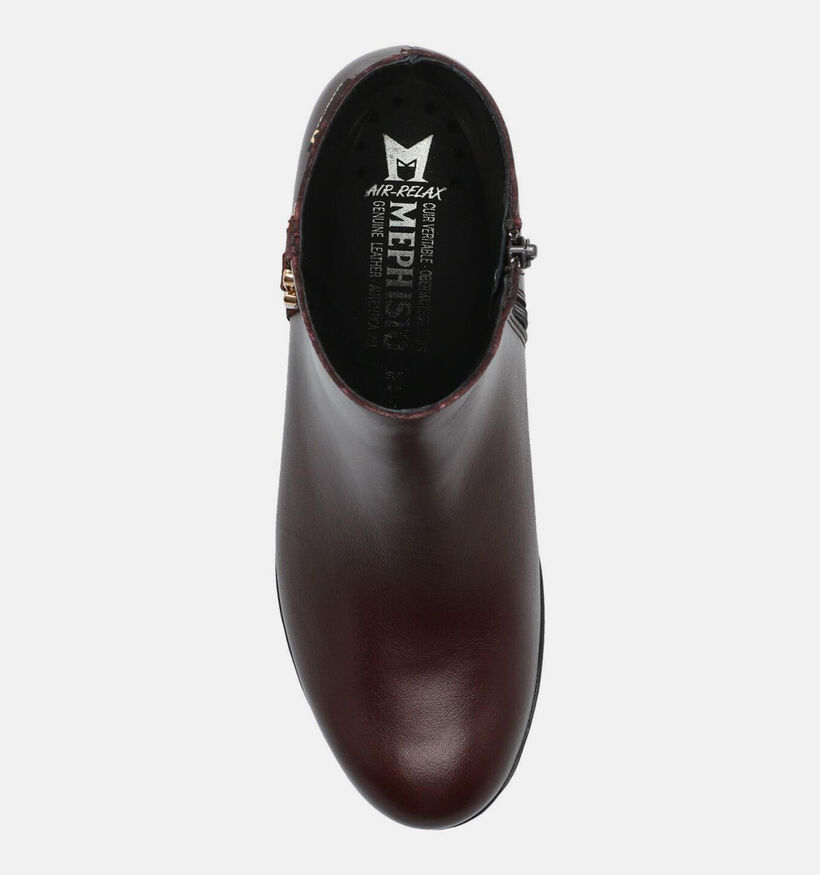 Mephisto Zina Bordeaux Enkellaarzen met Hak voor dames (379081) - geschikt voor steunzolen
