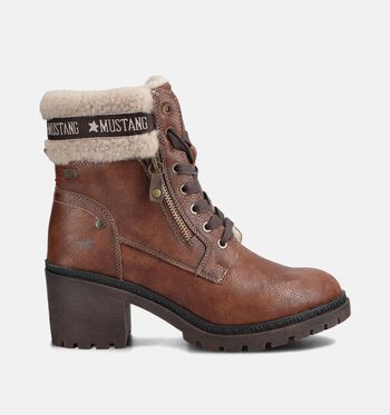 Mustang Bottines Beige/Cognac