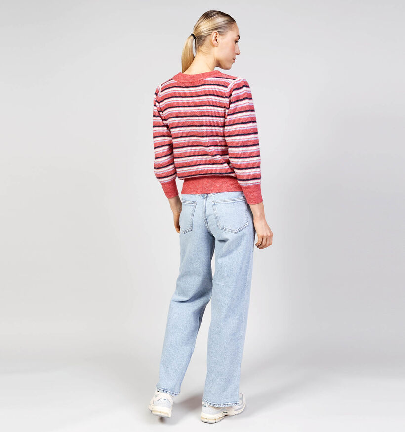 Vero Moda Vigga Pull en Rouge pour femmes (367218)