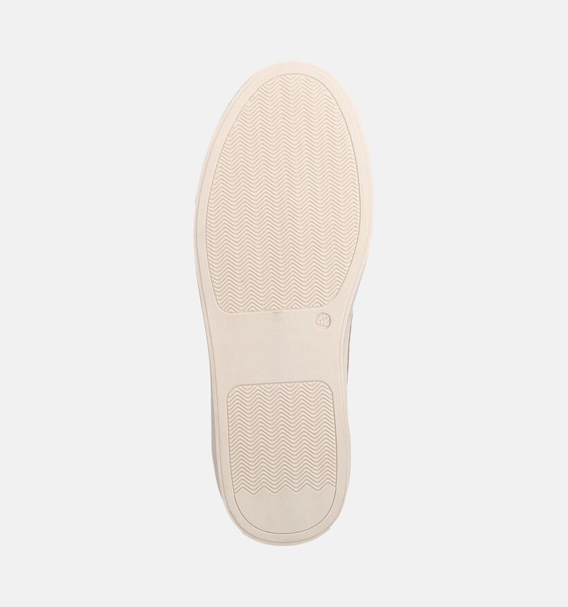 Poelman Taupe Mocassins voor heren (385872) - geschikt voor steunzolen