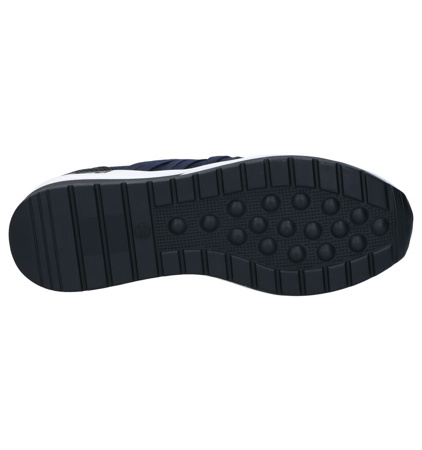 La Strada Zwarte Slip-on Sneakers in stof (288543)