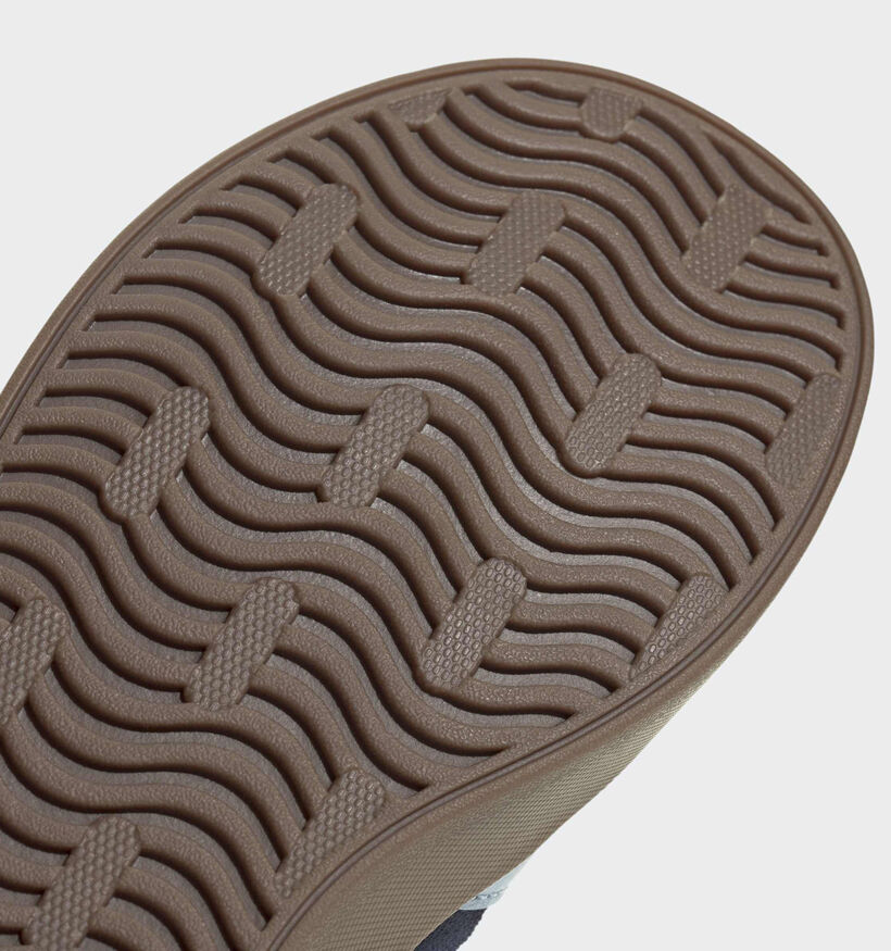 adidas VL Court 3.0 Baskets en Bleu fonc&eacute; pour gar&ccedil;ons (380808)