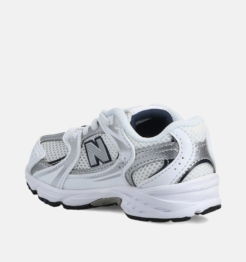 New Balance 530 Baskets en Blanc pour gar&ccedil;ons, filles (366192) - pour semelles orthop&eacute;diques
