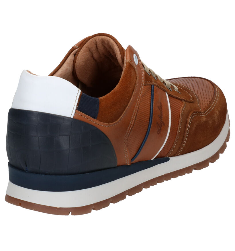 Australian Navarone Chaussures à lacets en Cognac en cuir (296009)