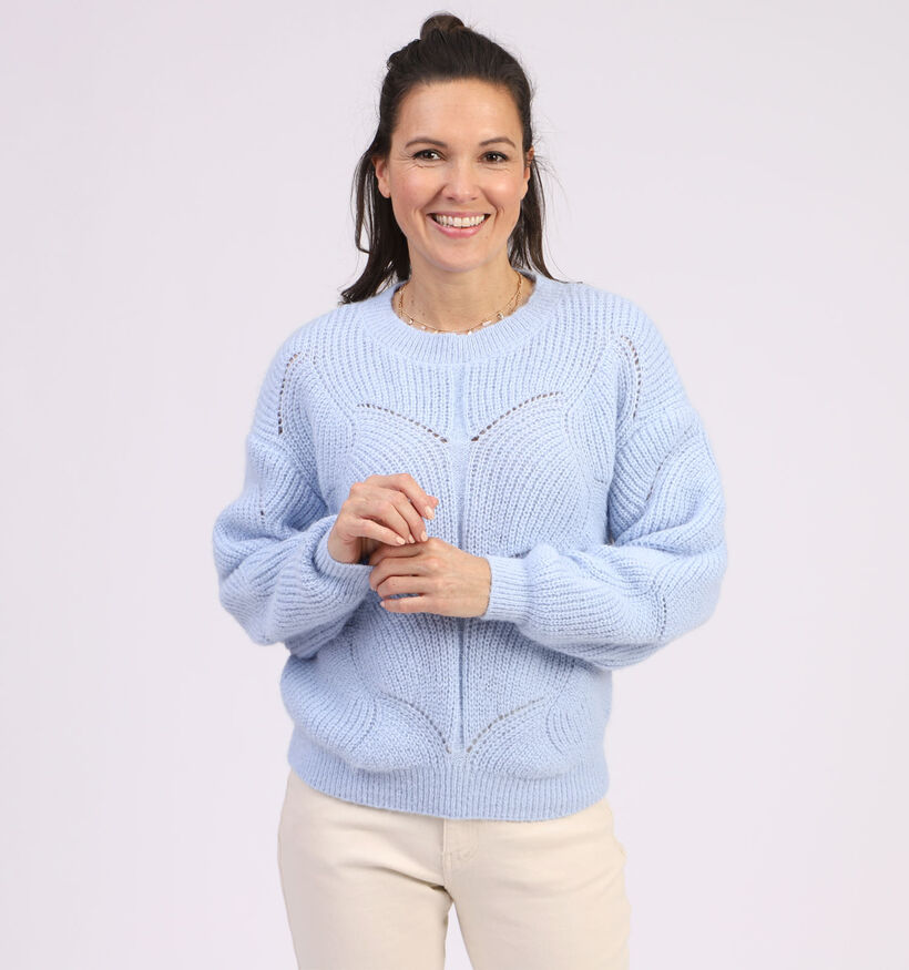 Pieces Ofelia Pull en Bleu (311183)