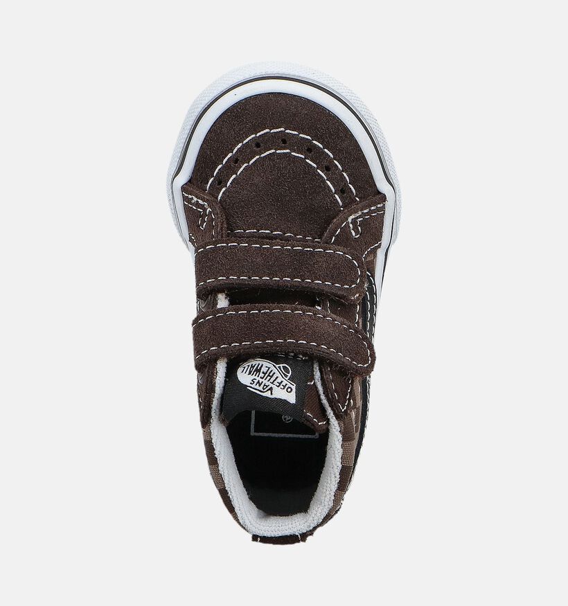 Vans Sk8 Mid Reissue Bruine Hoge Sneakers voor jongens, meisjes (361025)