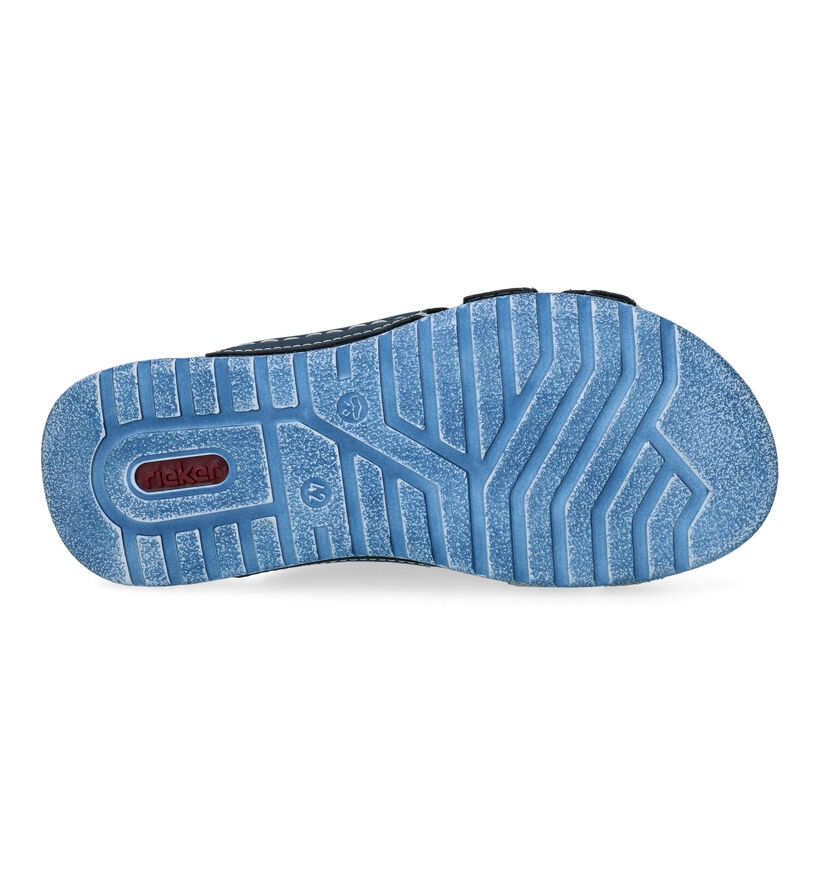 Rieker Blauwe Slippers in kunstleer (308588)