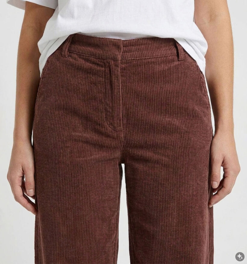 Vila Floya Pantalon classique en Bordeaux pour femmes (379762)