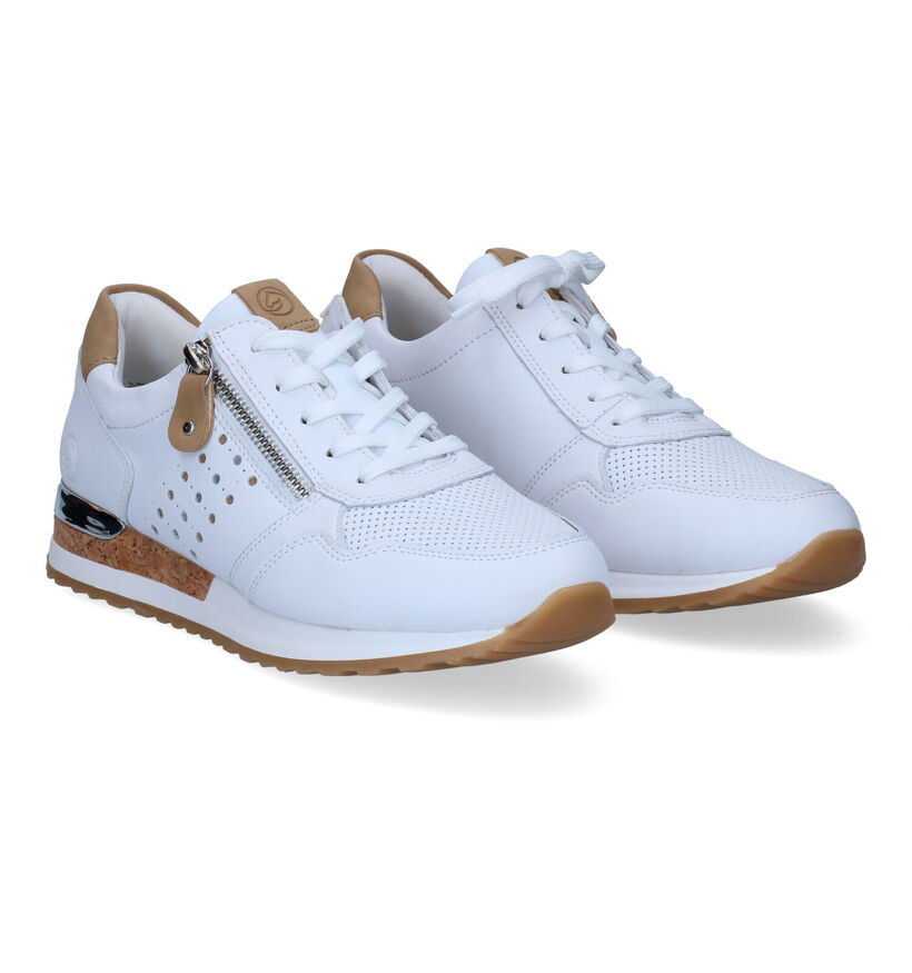 Remonte Witte Sneakers voor dames (320257) - geschikt voor steunzolen