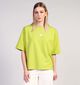 Pieces Mula Oversized Groene T-shirt voor dames (365631)