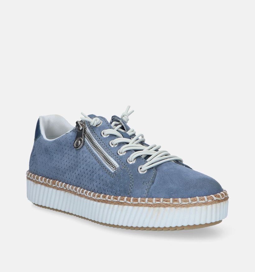 Rieker Blauwe Sneakers voor steunzolen voor dames (339092) - geschikt voor steunzolen