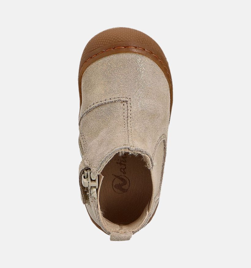 Naturino Sally Gouden Boots Chelsea met Rits voor meisjes (380213) - geschikt voor steunzolen