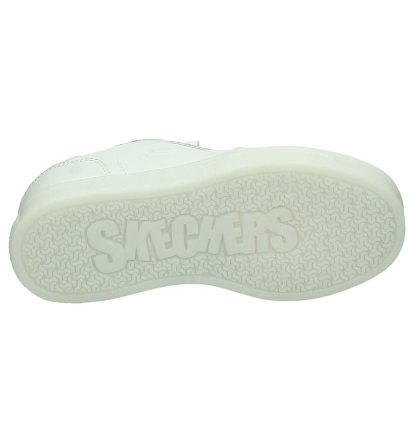 Witte Skechers Lage Sneakers met Lichtjes in kunstleer (210344)