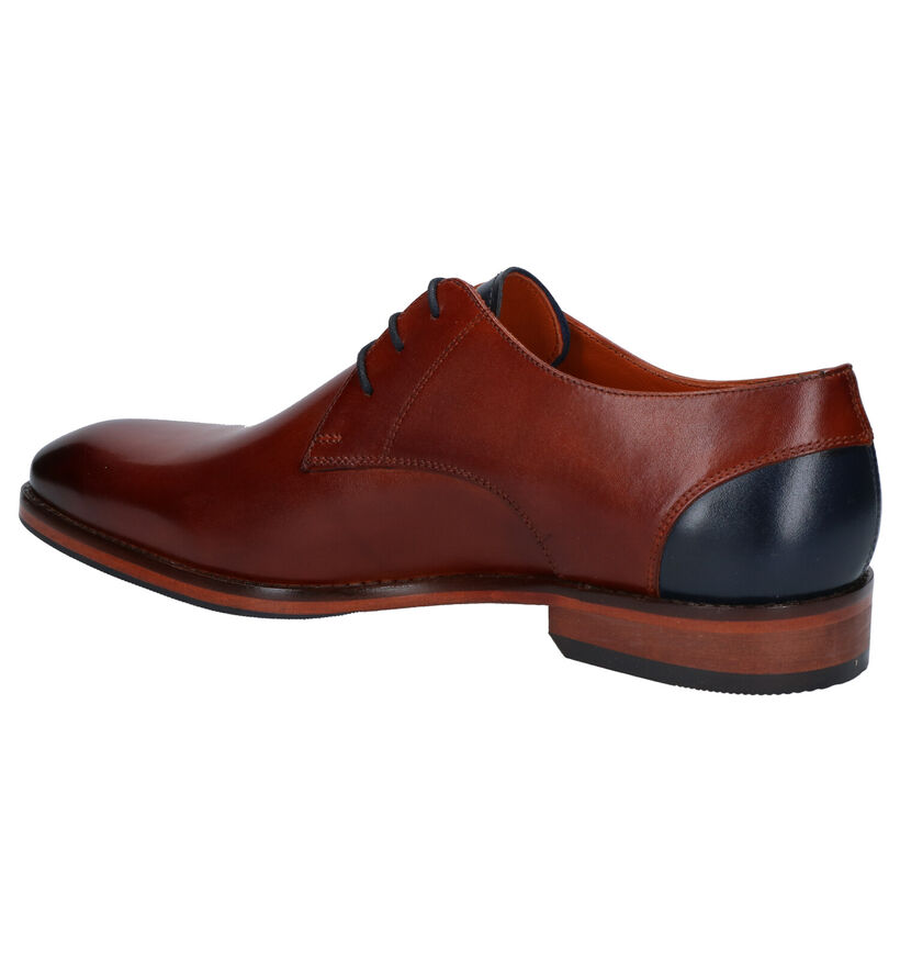 Van Lier Chaussures habillées en Cognac en cuir (272964)