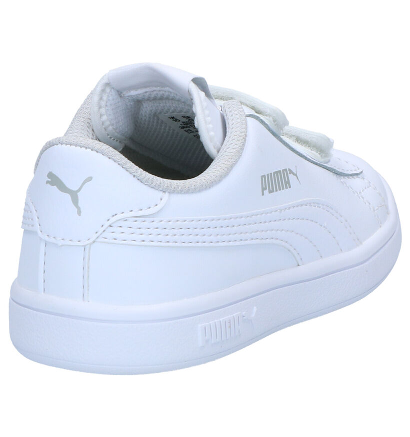 Puma Smash Baskets en Blanc en cuir (265647)