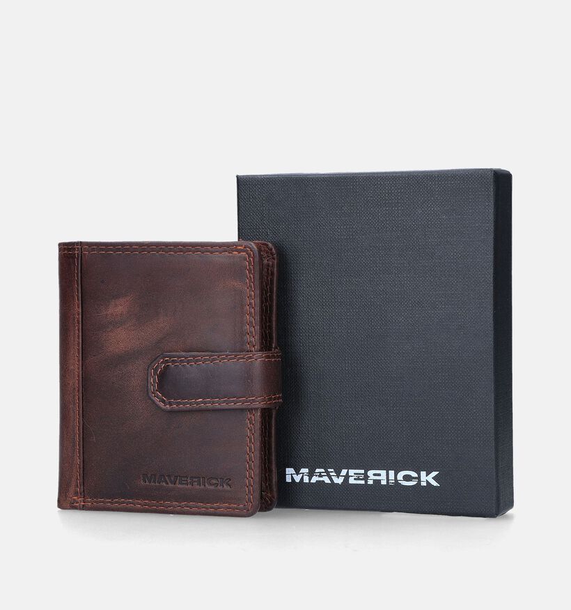 Maverick Bruine Kaartenhouder voor heren (358817)