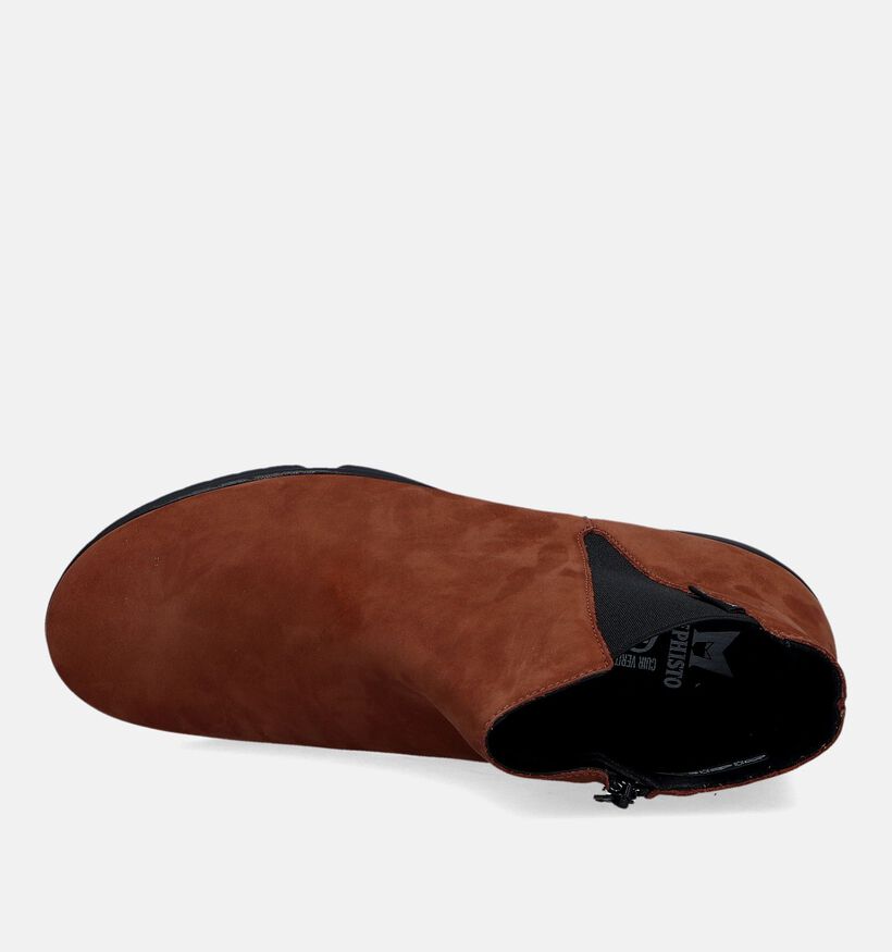 Mephisto Rafaelle Bottillons en Cognac pour femmes (346085) - pour semelles orthopédiques