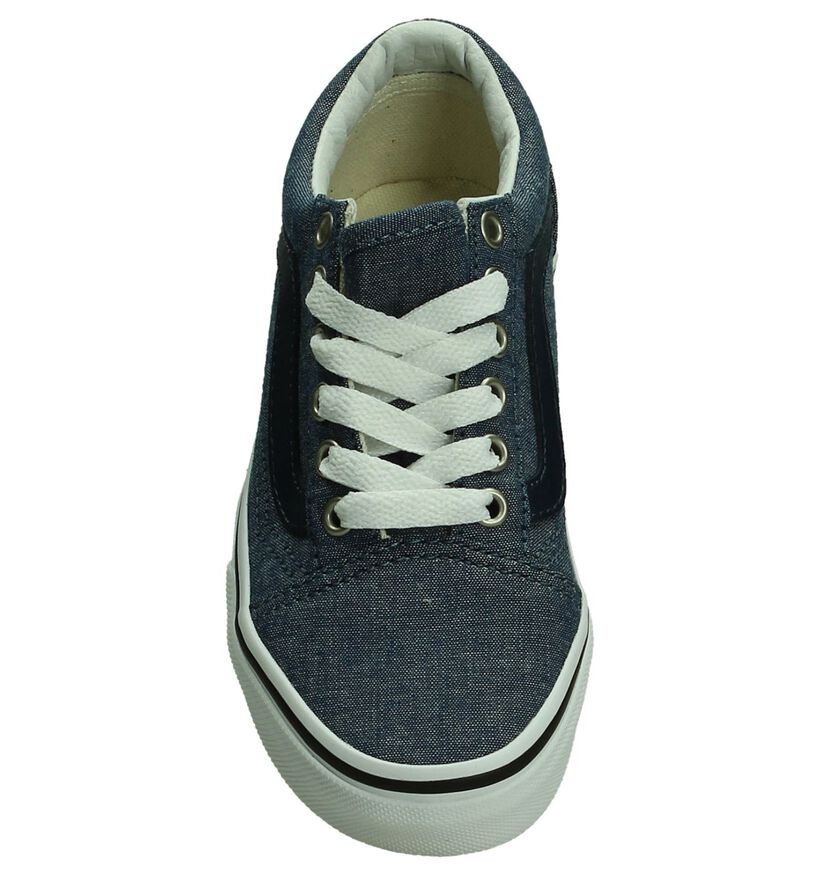 Vans Old Skool Donker Blauwe Skateschoen in stof (190404)