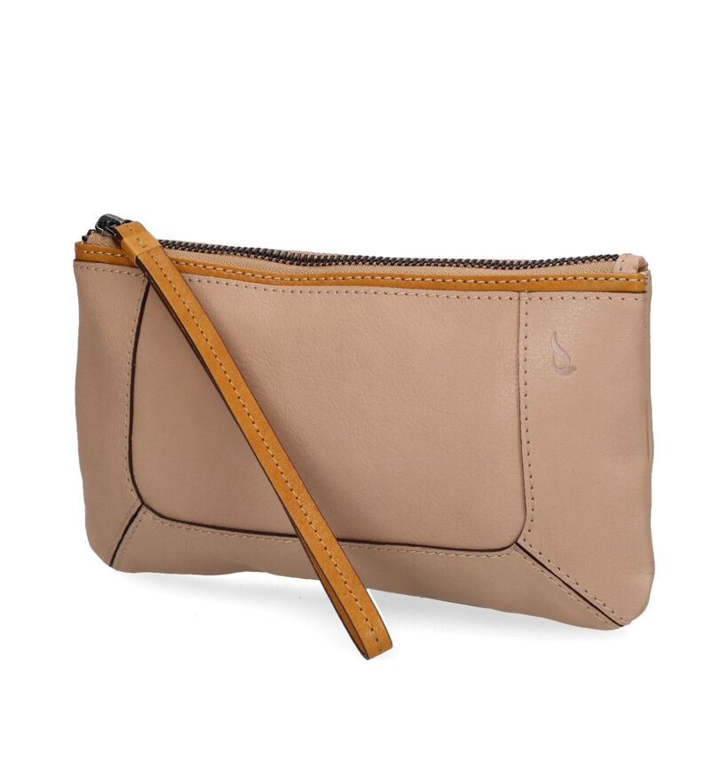 Abbacino Porte-monnaie zippé en Beige en cuir (314482)