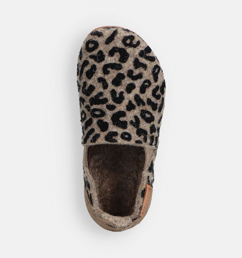 Bisgaard Leopard Bruine Pantoffels voor meisjes (372368)