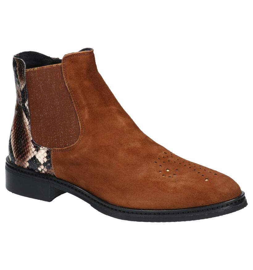 Sergio Turri Bottines plates en Marron en nubuck (262611)