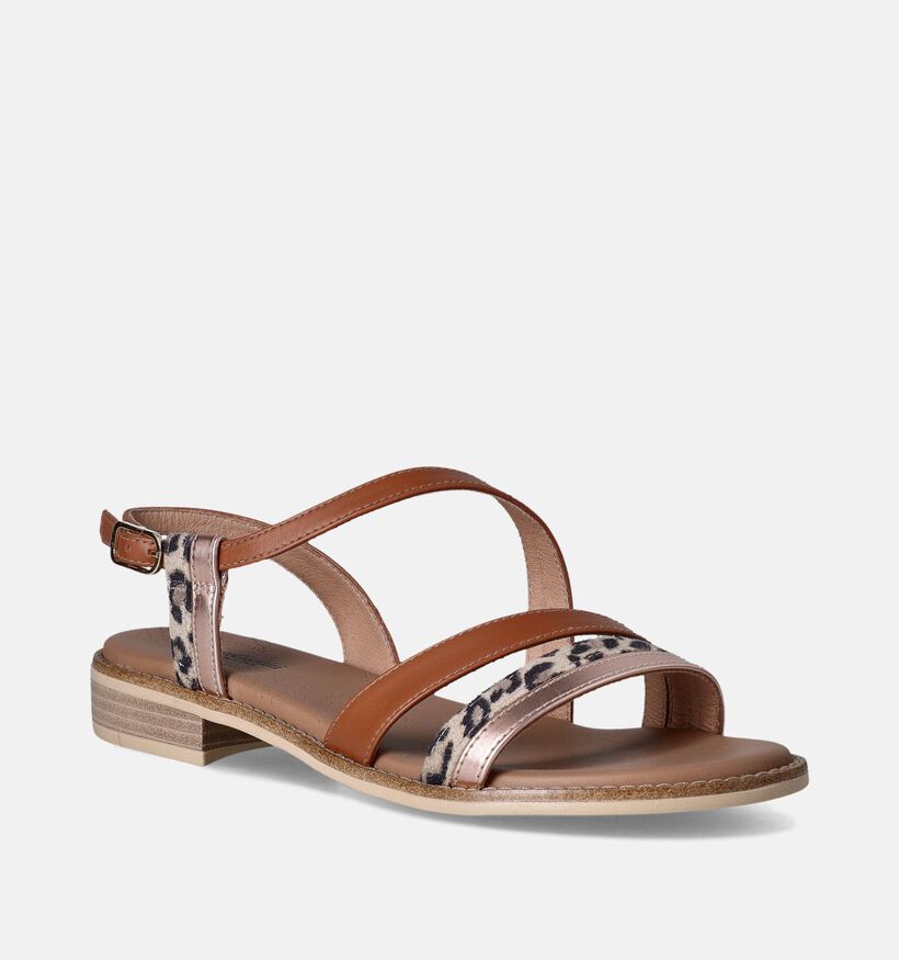 NeroGiardini Sandales plates en Marron pour femmes (359301)