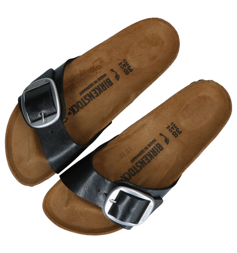 Birkenstock Madrid Rode Slippers in kunstleer (322644)