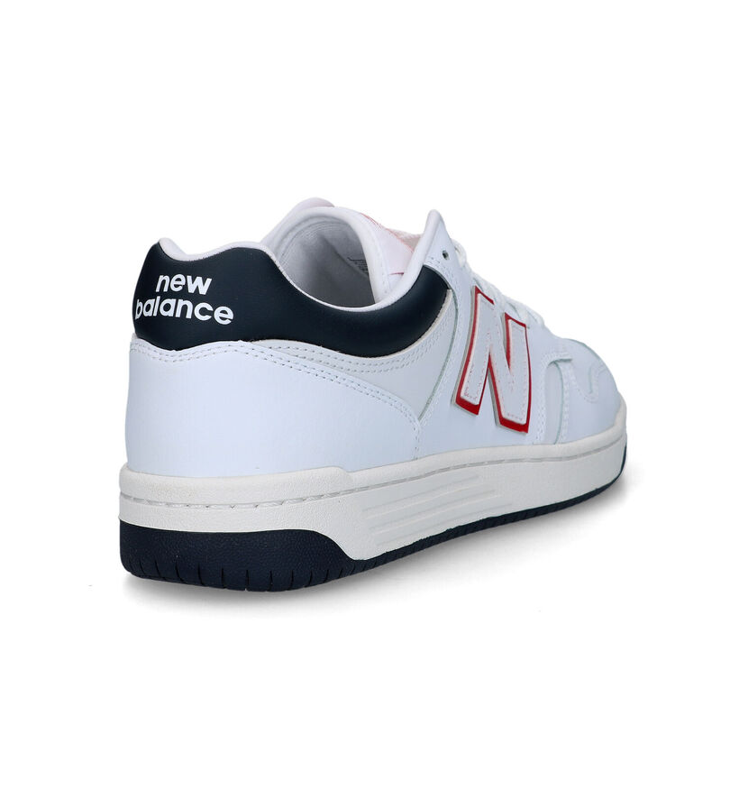 New Balance BB 480 Baskets en Blanc pour hommes (327254) - pour semelles orthopédiques