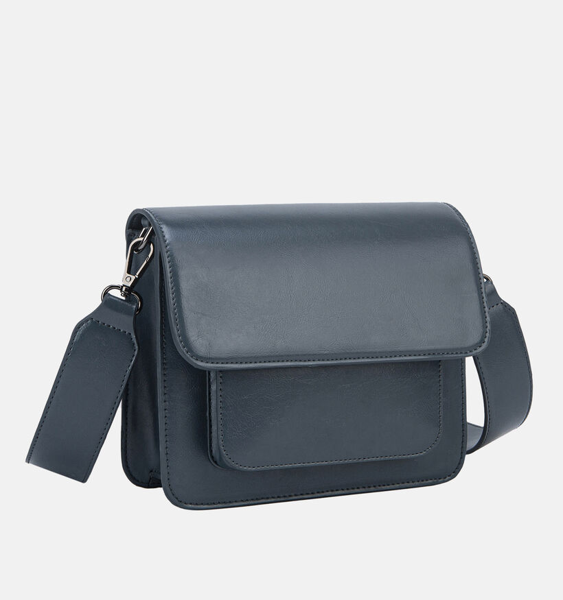 Hvisk Cayman Pocket Glossy Structure Sac porté croisé en Bleu pour femmes (346713)