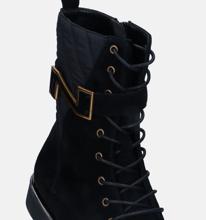Nathan-Baume Boots à lacets en Noir pour femmes (332399)