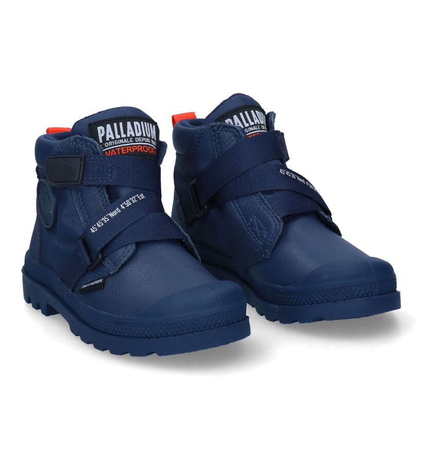 Palladium Pampa Zwarte Boots voor jongens (312974) - geschikt voor steunzolen