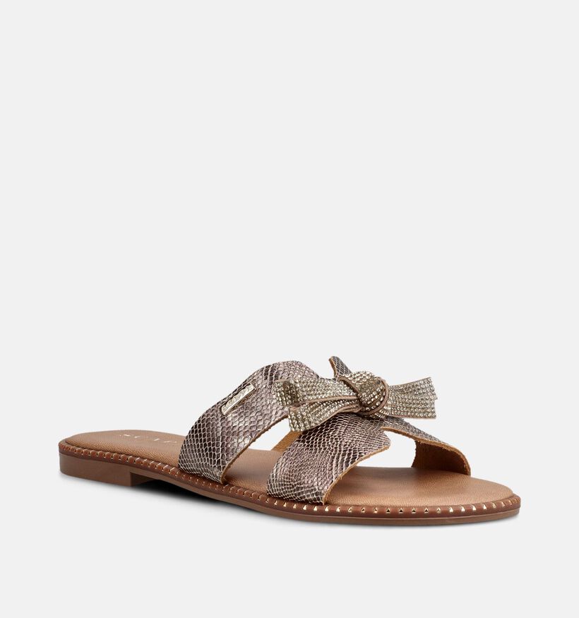 Scapa Gouden Platte Slippers voor dames (373290)