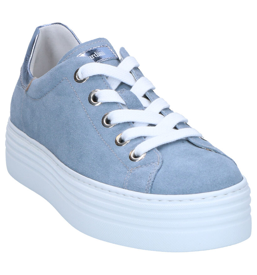 NeroGiardini Blauwe Sneakers in daim (270591)