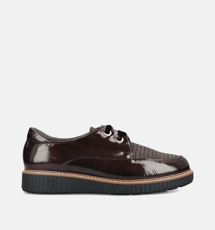 Pitillos Donkerbruine Veterschoenen voor dames (379730) - geschikt voor steunzolen