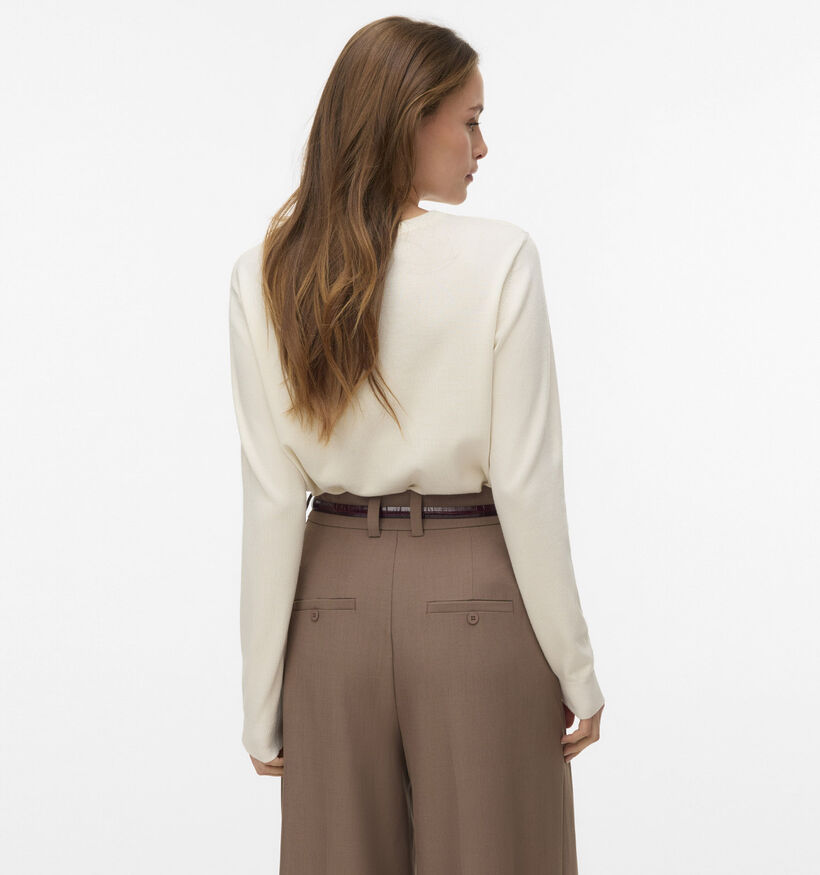 Vero Moda Silje Pull en Beige pour femmes (367174)
