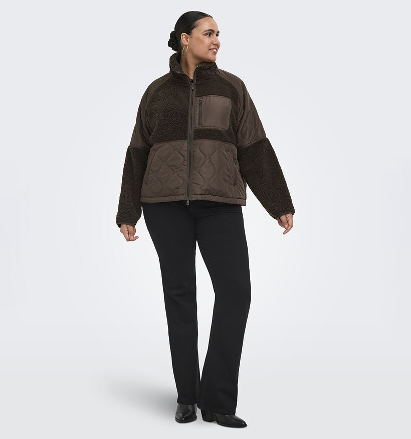 ONLY Carmakoma Ohio Donkerbruine Korte Jas voor dames (381918)