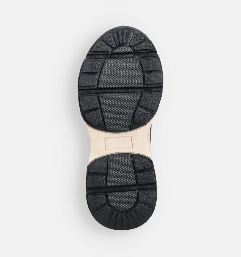 Posh by Poelman Baskets casual en Noir pour femmes (361274) - pour semelles orthopédiques